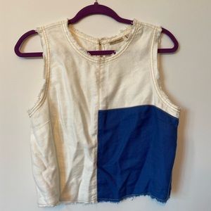 Color block tank top